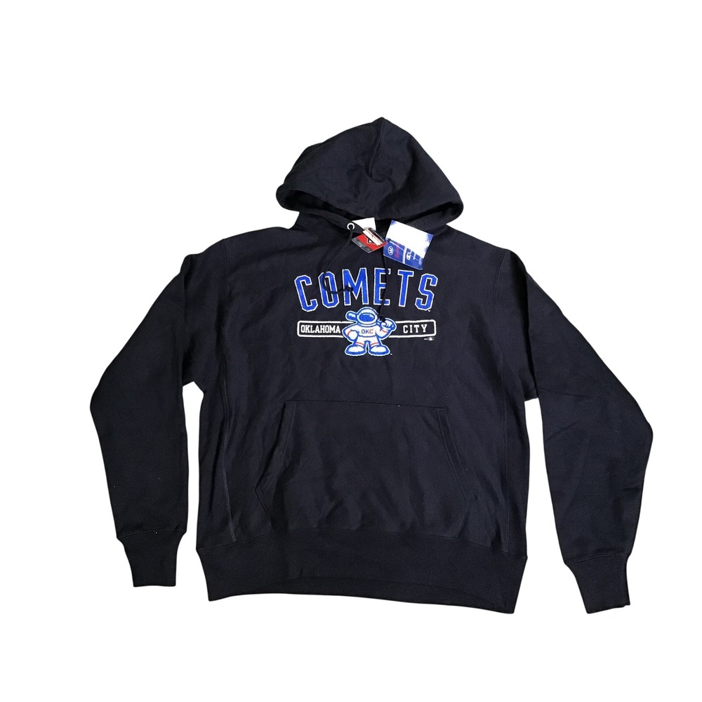 Champion Men's Navy Reverse Weave Oklahoma City Comets‎ MiLB Hoodie Size L NWT - Picture 3 of 6